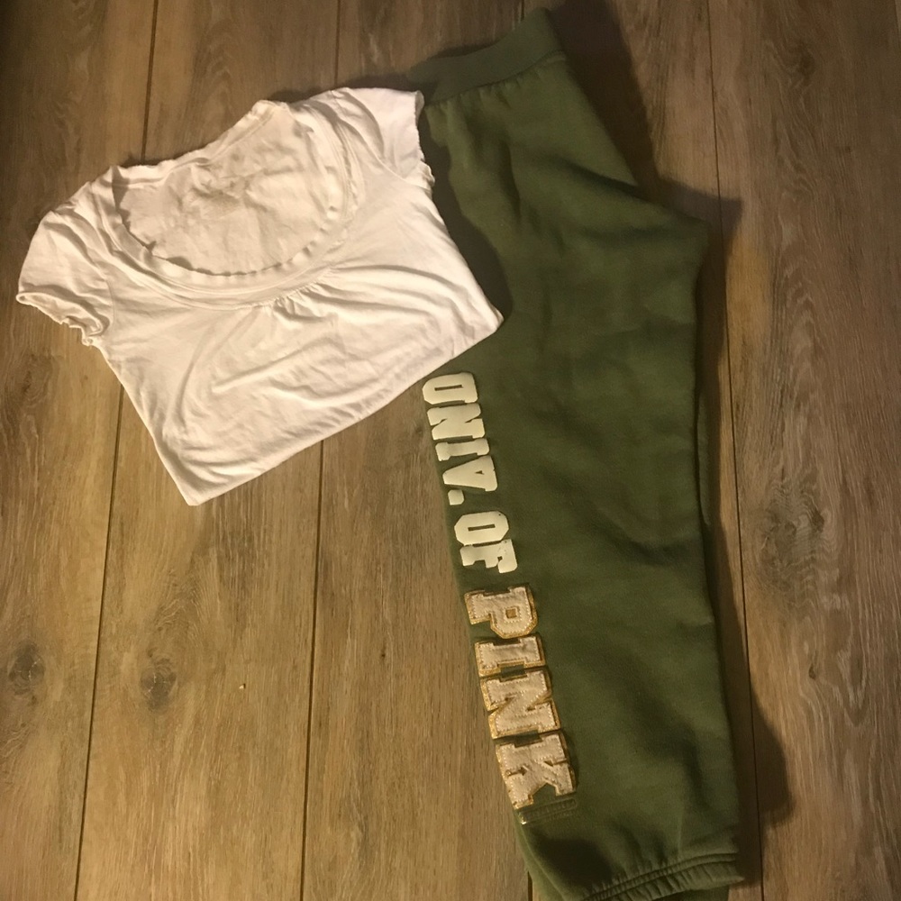 Victoria Secret PINK cropped sweats